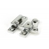 Narrow Mushroom Quadrant Fastener - Polished Chrome