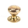 Aged Brass Hammered Mushroom Cabinet Knob 32mm