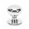 Polished Chrome Hammered Mushroom Cabinet Knob 32mm