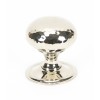 Polished Nickel Hammered Mushroom Cabinet Knob 38mm