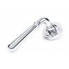 Newbury Lever on Rose Set (Art Deco) - Polished Chrome