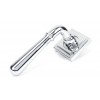 Newbury Lever on Rose Set (Square) - Polished Chrome