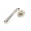 Newbury Lever on Rose Set (Art Deco) - Polished Nickel