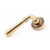 Newbury Lever on Rose Set (Beehive) - Polished Bronze