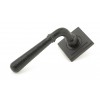 Hammered Newbury Lever on Rose Set (Square) - Aged Bronze