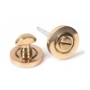 Round Thumbturn Set (Plain) - Polished Bronze