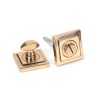 Round Thumbturn Set (Square) - Polished Bronze