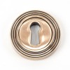 Round Escutcheon (Beehive) - Polished Bronze