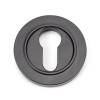 Round Euro Escutcheon (Plain) - Aged Bronze