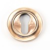 Round Euro Escutcheon (Plain) - Polished Bronze