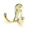 Polished Brass Celtic Double Robe Hook