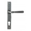 Hammered Newbury Slimline Espag. Lock Set - Pewter