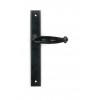 Cottage Slimline Lever Espag. Latch Set - Black