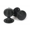 Heavy Beehive Mortice/Rim Knob Set - Matt Black