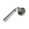 Newbury Lever on Rose Set (Beehive) - Pewter