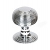 Beehive Centre Door Knob - Polished Chrome