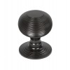 Beehive Centre Door Knob - Aged Bronze