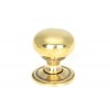 32mm Mushroom Cabinet Knob - Aged Brass