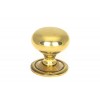 38mm Mushroom Cabinet Knob - Aged Brass