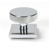 Brompton Centre Door Knob (Square) - Polished Chrome