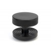 Brompton Centre Door Knob (Beehive) - Black