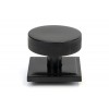 Brompton Centre Door Knob (Square) - Black