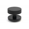 Brompton Centre Door Knob (Plain) - Matt Black