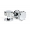 Brompton Mortice/Rim Knob Set (Plain) - Polished Chrome