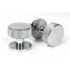 Brompton Mortice/Rim Knob Set (Beehive) - Polished Chrome