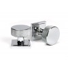 Brompton Mortice/Rim Knob Set (Square) - Polished Chrome