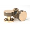 Brompton Mortice/Rim Knob Set (Beehive) - Polished Bronze