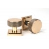 Brompton Mortice/Rim Knob Set (Square) - Polished Bronze