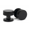 Brompton Mortice/Rim Knob Set (Art Deco) - Black