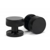 Brompton Mortice/Rim Knob Set (Beehive) - Black