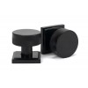 Brompton Mortice/Rim Knob Set (Square) - Black