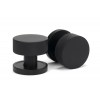 Brompton Mortice/Rim Knob Set (Plain) - Matt Black