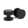 Brompton Mortice/Rim Knob Set (Beehive) - Matt Black