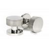 Brompton Mortice/Rim Knob Set (Plain) - Polished Marine SS (316)