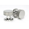 Brompton Mortice/Rim Knob Set (Art Deco) - Polished Marine SS (316)