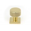 25mm Brompton Cabinet Knob (Square) - Polished Brass