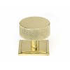 38mm Brompton Cabinet Knob (Square) - Polished Brass