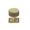 32mm Brompton Cabinet Knob (Square) - Aged Brass