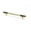 Medium Half Brompton Pull Handle - Aged Brass