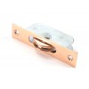 Square Ended Sash Pulley 75kg - Polished Bronze