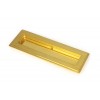 175mm Art Deco Rectangular Pull - Polished Brass