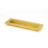 175mm Plain Rectangular Pull - Polished Brass