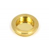 60mm Art Deco Round Pull - Polished Brass