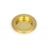 75mm Art Deco Round Pull - Polished Brass