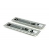 250mm Plain Rectangular Pull Privacy Set - Polished Chrome