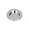 75mm Art Deco Round Pull - Polished Chrome